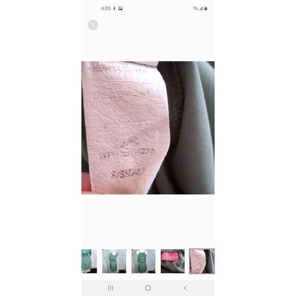 GLAM SAGE GREEN RUFFLE DRESS SZ.S EUC. - Picture 7 of 7